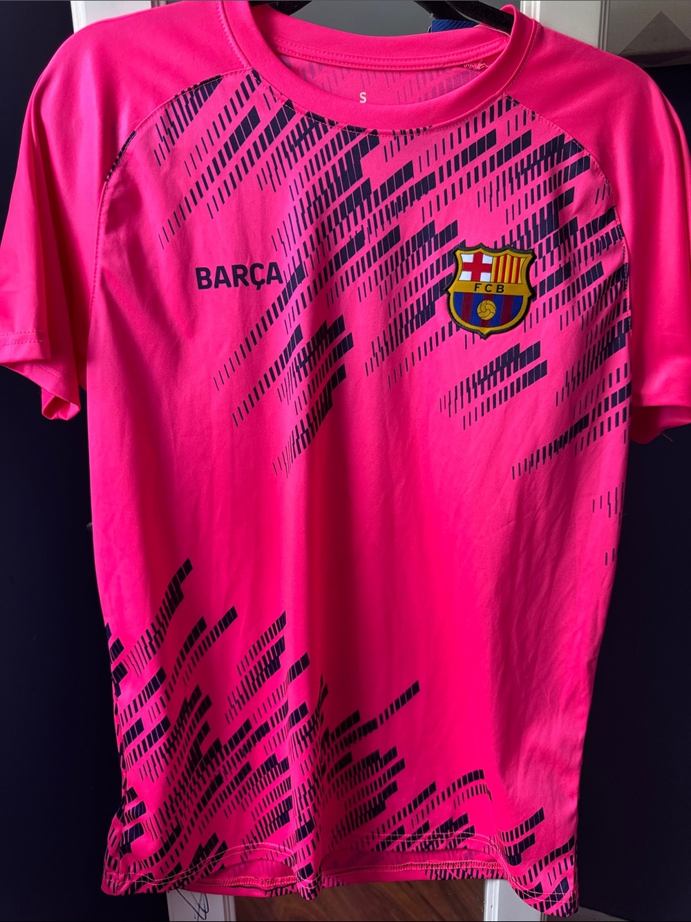FC Barcelona Hot Pink Short-Sleeve Graphic Tee